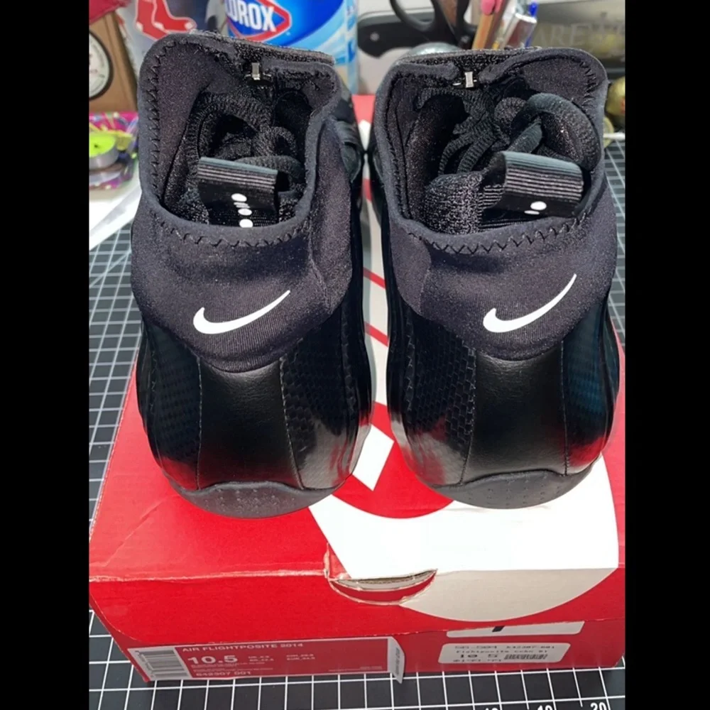 Nike Flightposite 2014 “Carbon Fiber” sz10.5 - Picture 7 of 8